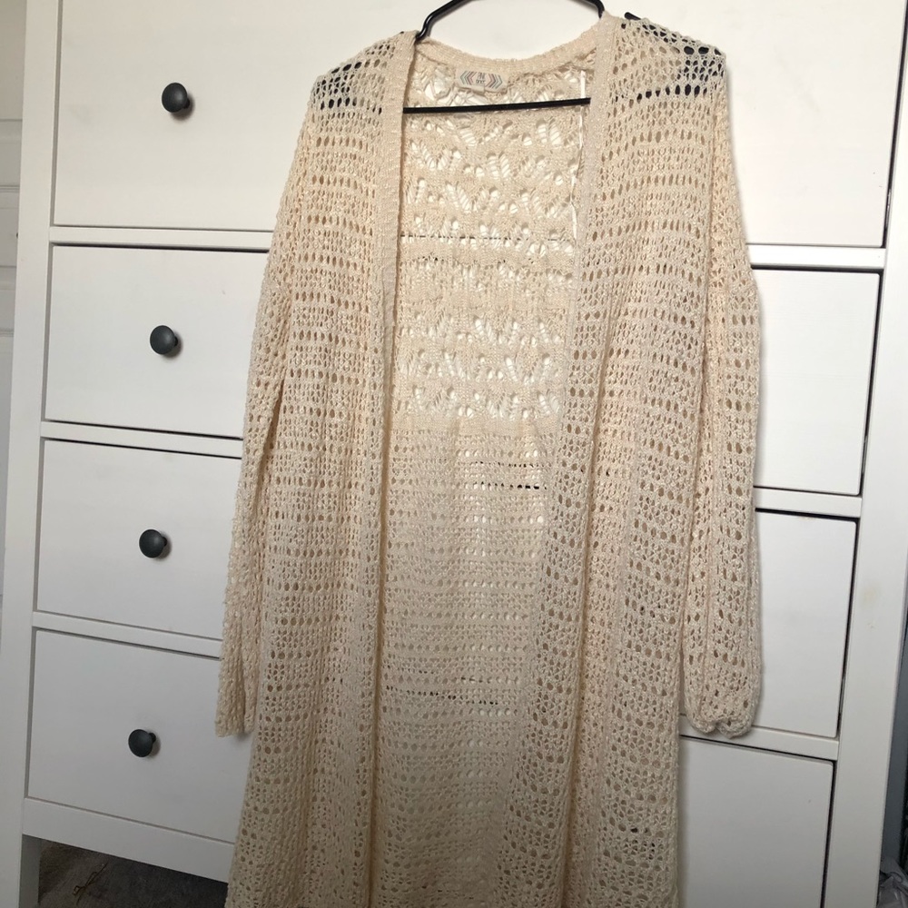 Long Lace Cardigan